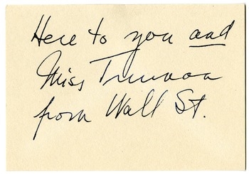 Note from Harry S. Truman to Bess W. Truman and Margaret Truman