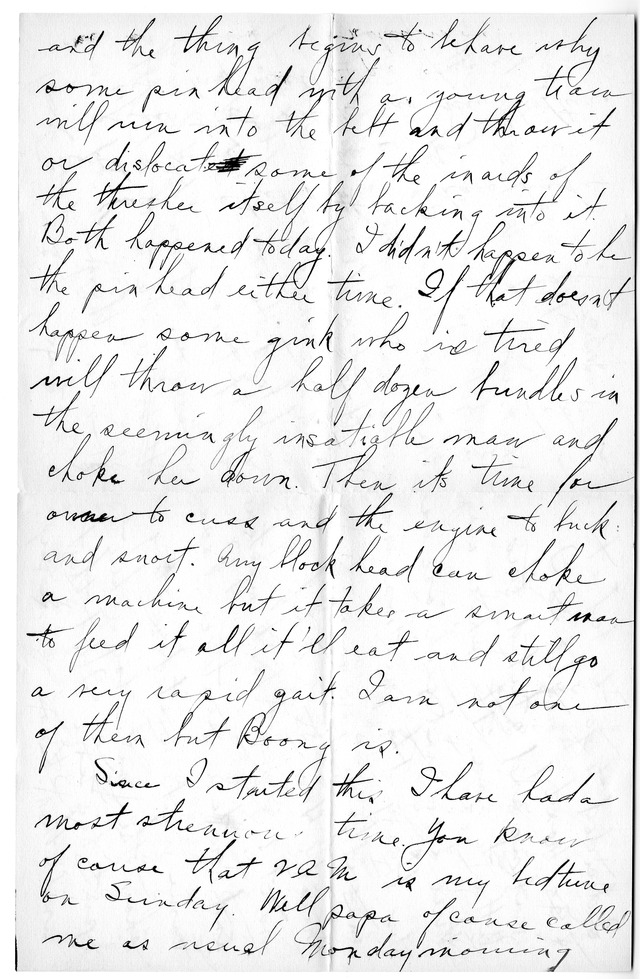 Letter from Harry S. Truman to Bess Wallace