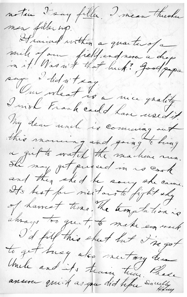 Letter from Harry S. Truman to Bess Wallace