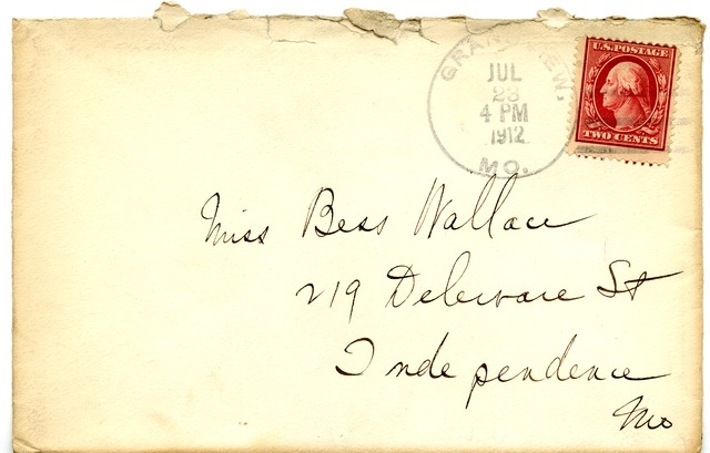 Letter from Harry S. Truman to Bess Wallace