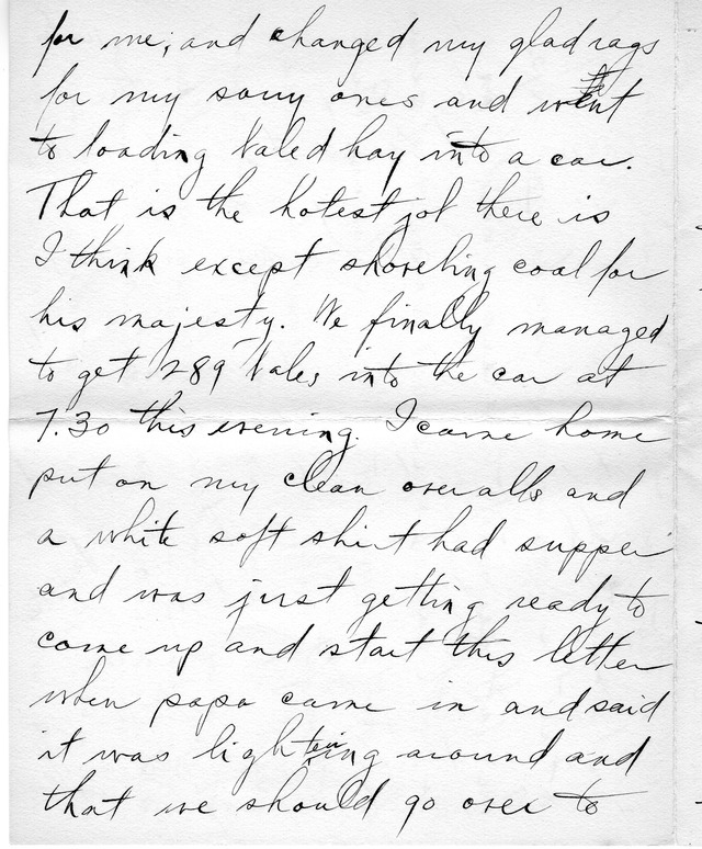 Letter from Harry S. Truman to Bess Wallace