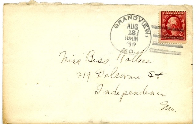 Letter from Harry S. Truman to Bess Wallace