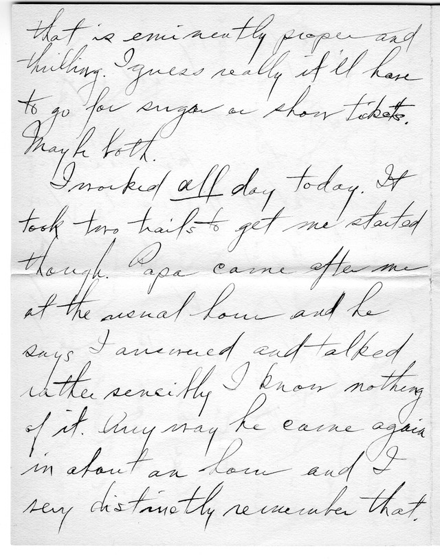 Letter from Harry S. Truman to Bess Wallace