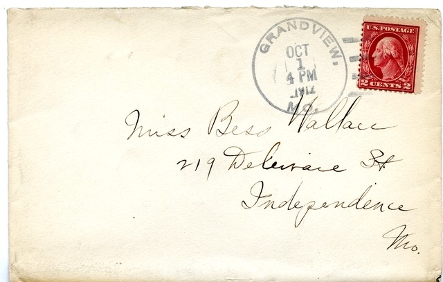 Letter from Harry S. Truman to Bess Wallace