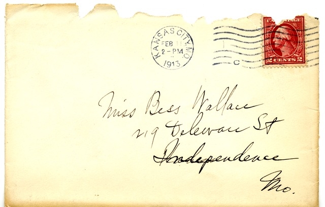 Letter from Harry S. Truman to Bess Wallace