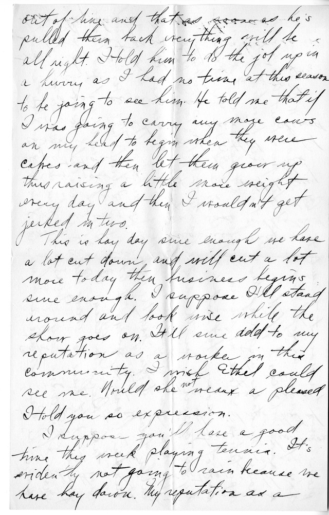 Letter from Harry S. Truman to Bess Wallace