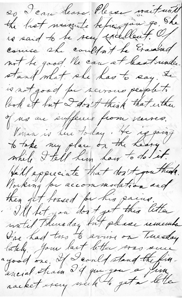 Letter from Harry S. Truman to Bess Wallace