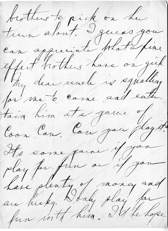 Letter from Harry S. Truman to Bess Wallace