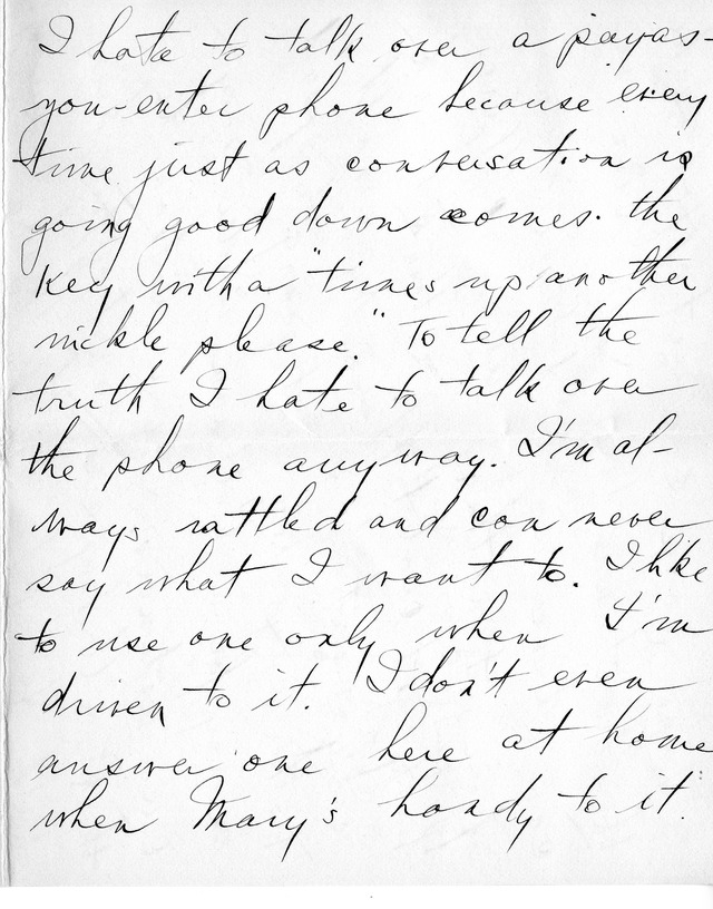 Letter from Harry S. Truman to Bess Wallace