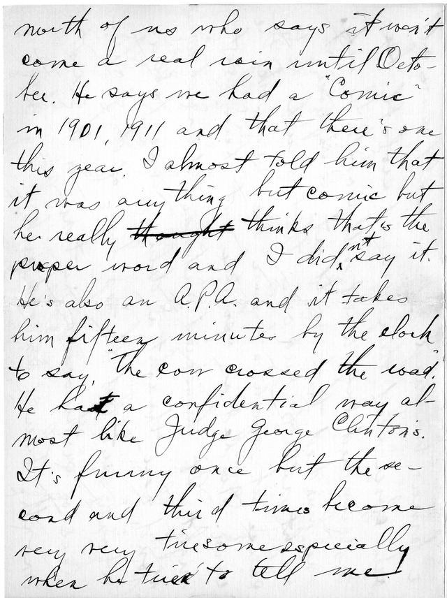 Letter from Harry S. Truman to Bess Wallace