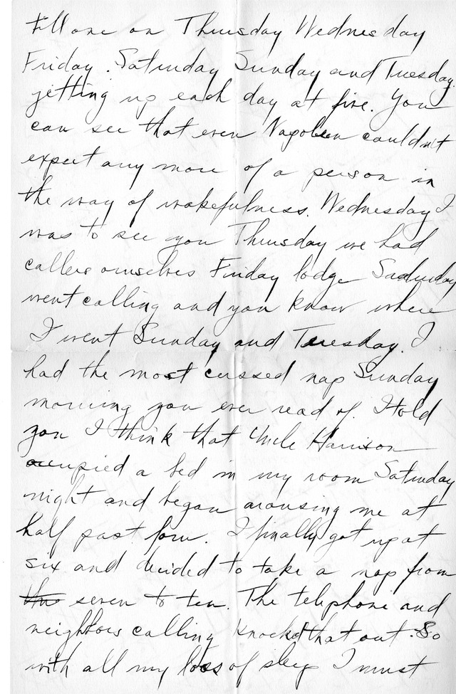 Letter from Harry S. Truman to Bess Wallace