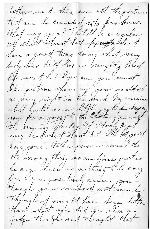 Letter from Harry S. Truman to Bess Wallace