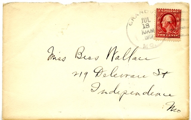 Letter from Harry S. Truman to Bess Wallace