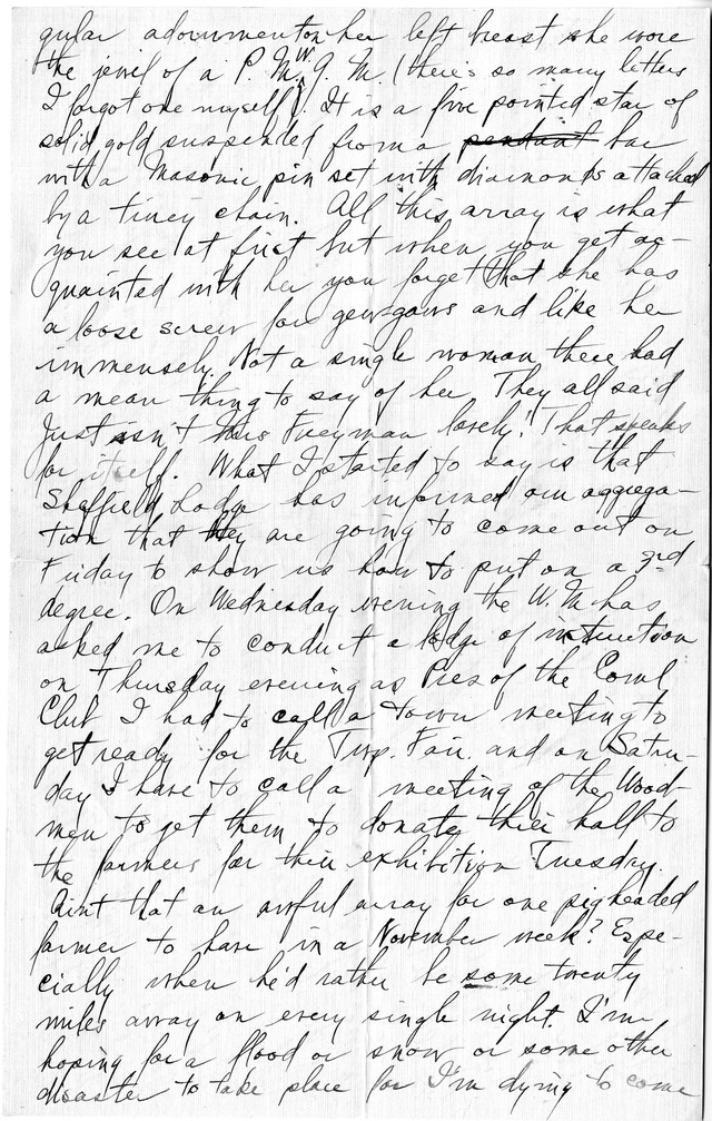 Letter from Harry S. Truman to Bess Wallace