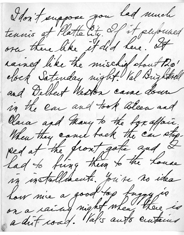 Letter from Harry S. Truman to Bess Wallace