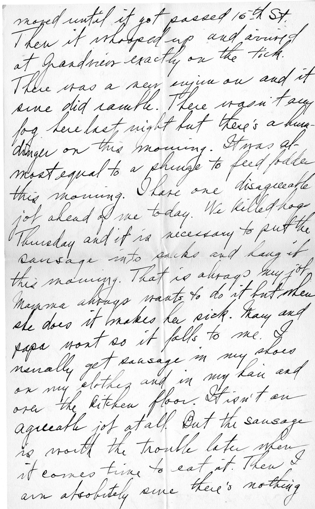 Letter from Harry S. Truman to Bess Wallace