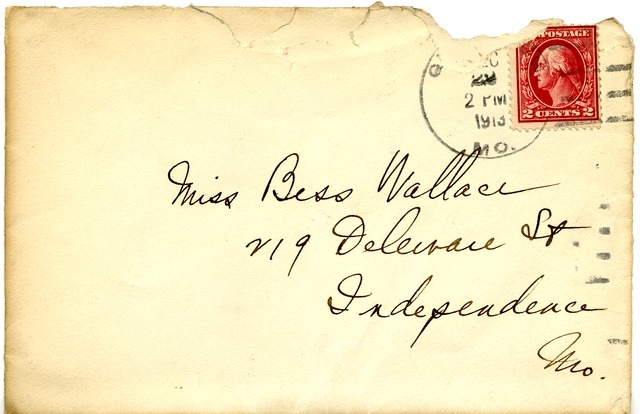 Letter from Harry S. Truman to Bess Wallace