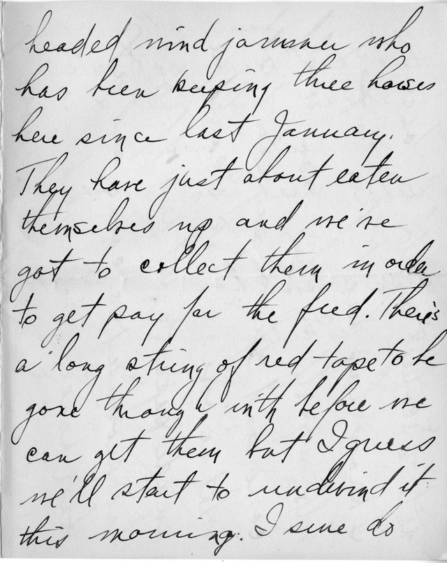 Letter from Harry S. Truman to Bess Wallace