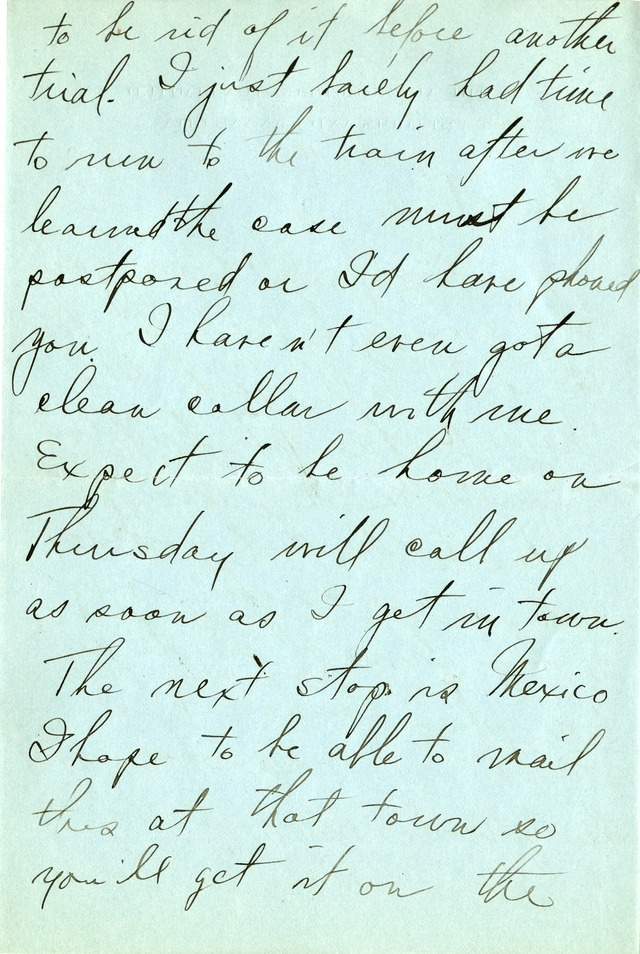 Letter from Harry S. Truman to Bess Wallace