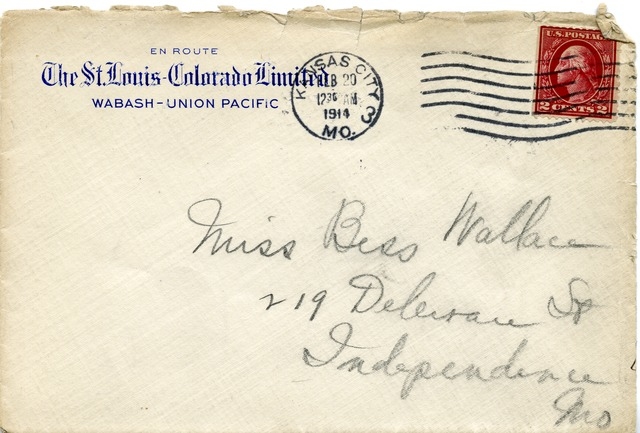 Letter from Harry S. Truman to Bess Wallace