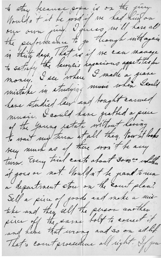 Letter from Harry S. Truman to Bess Wallace