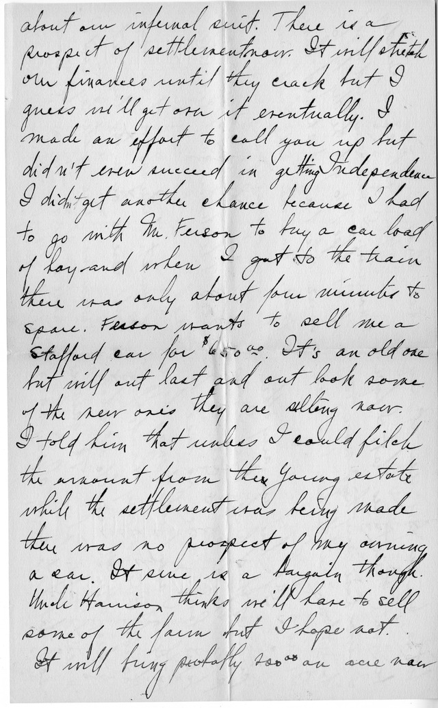 Letter from Harry S. Truman to Bess Wallace