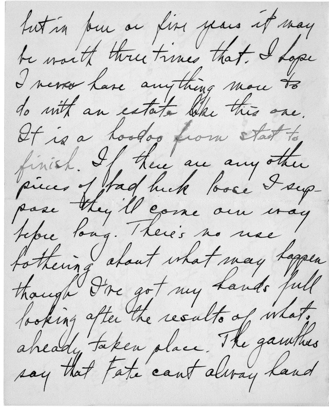 Letter from Harry S. Truman to Bess Wallace