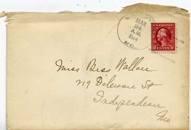 Letter from Harry S. Truman to Bess Wallace