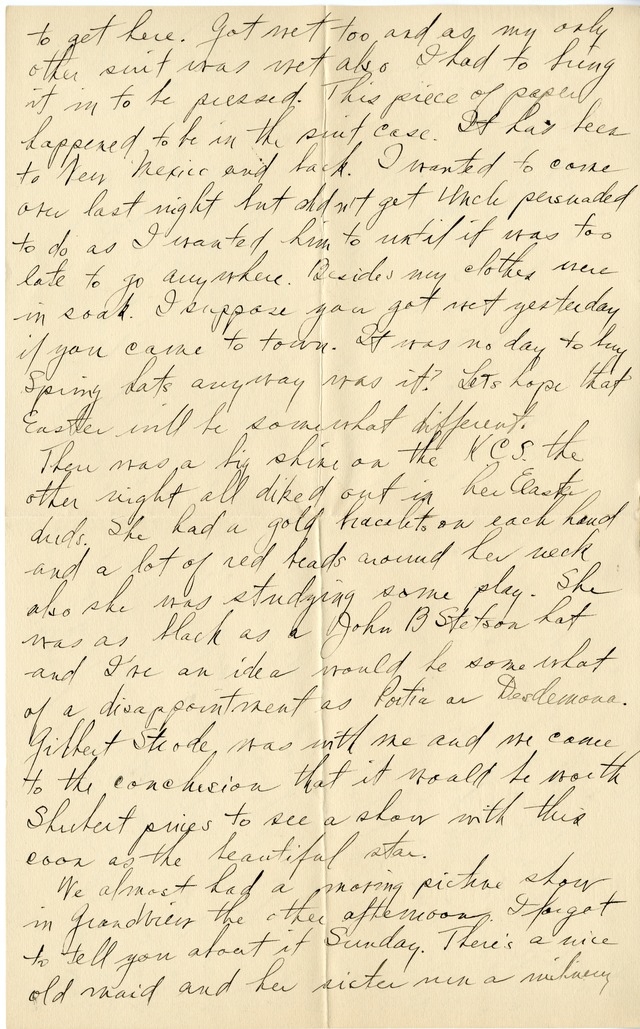 Letter from Harry S. Truman to Bess Wallace