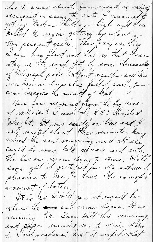 Letter from Harry S. Truman to Bess Wallace