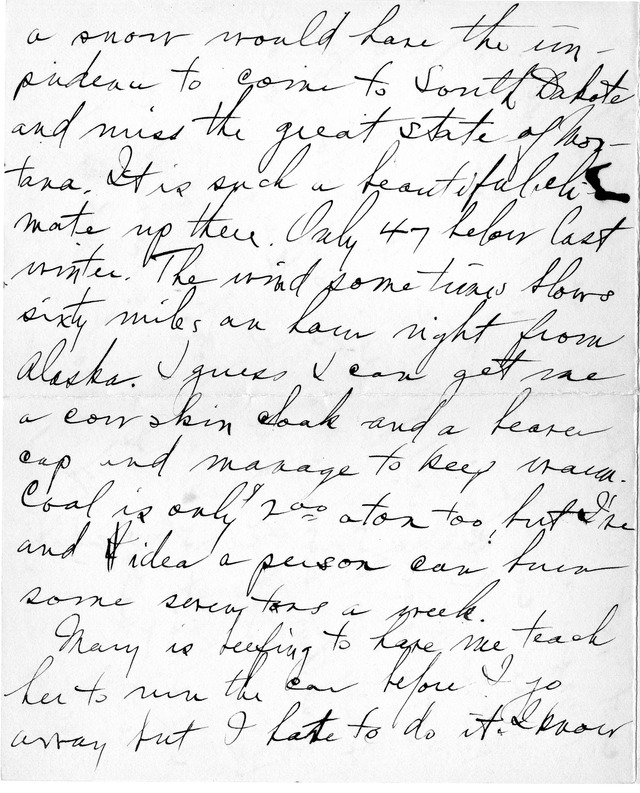 Letter from Harry S. Truman to Bess Wallace