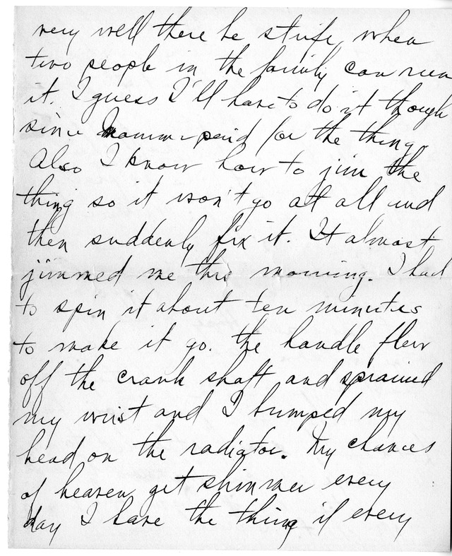 Letter from Harry S. Truman to Bess Wallace