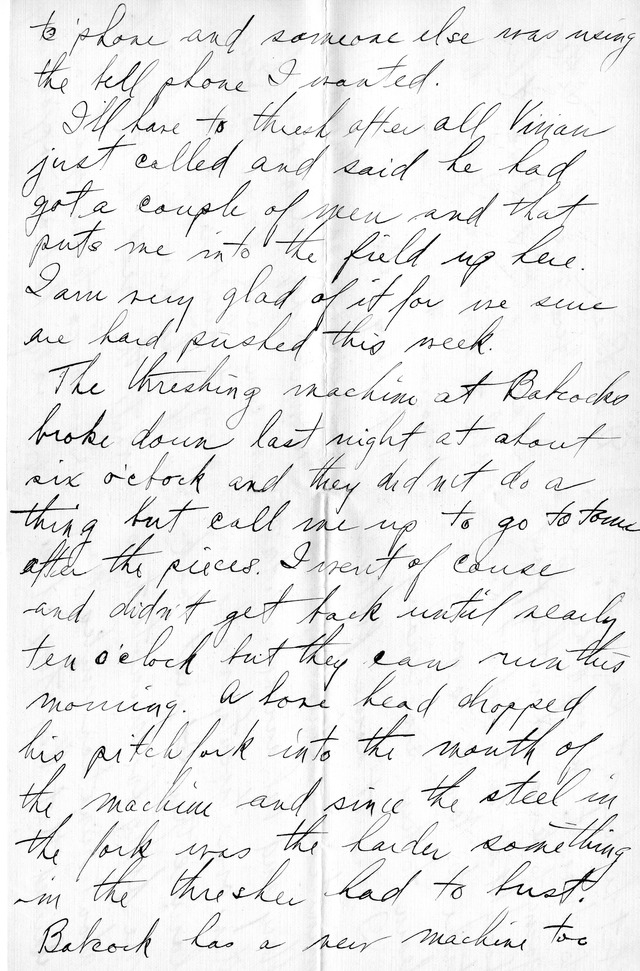 Letter from Harry S. Truman to Bess Wallace