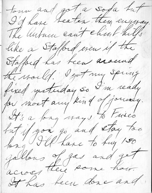 Letter from Harry S. Truman to Bess Wallace