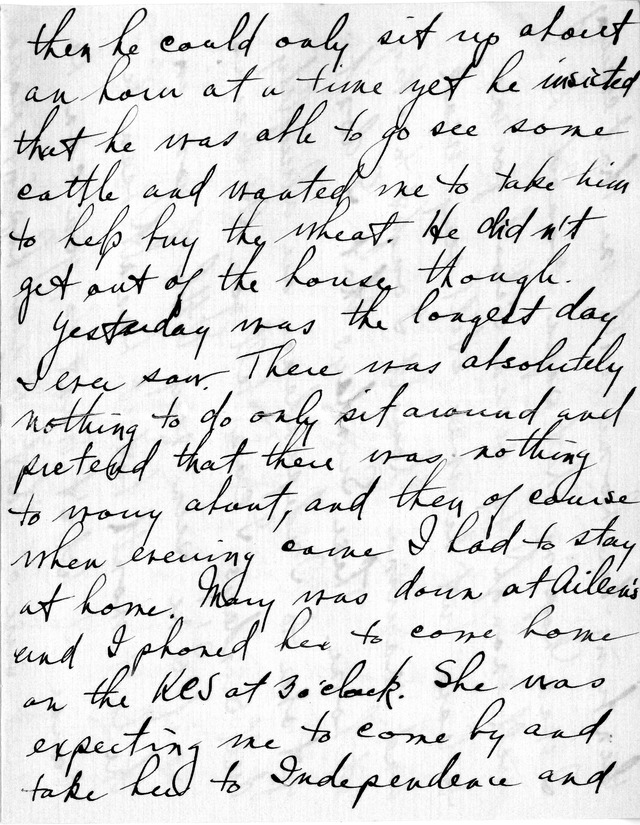 Letter from Harry S. Truman to Bess Wallace