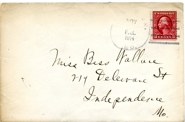 Letter from Harry S. Truman to Bess Wallace