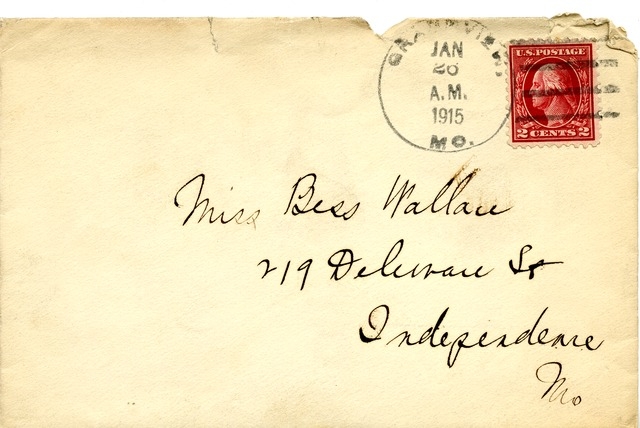 Letter from Harry S. Truman to Bess Wallace