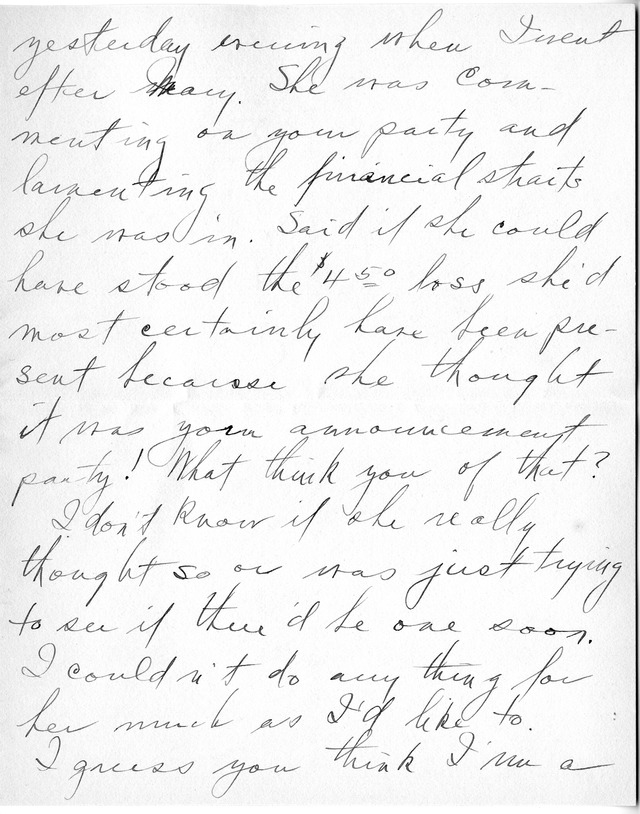 Letter from Harry S. Truman to Bess Wallace