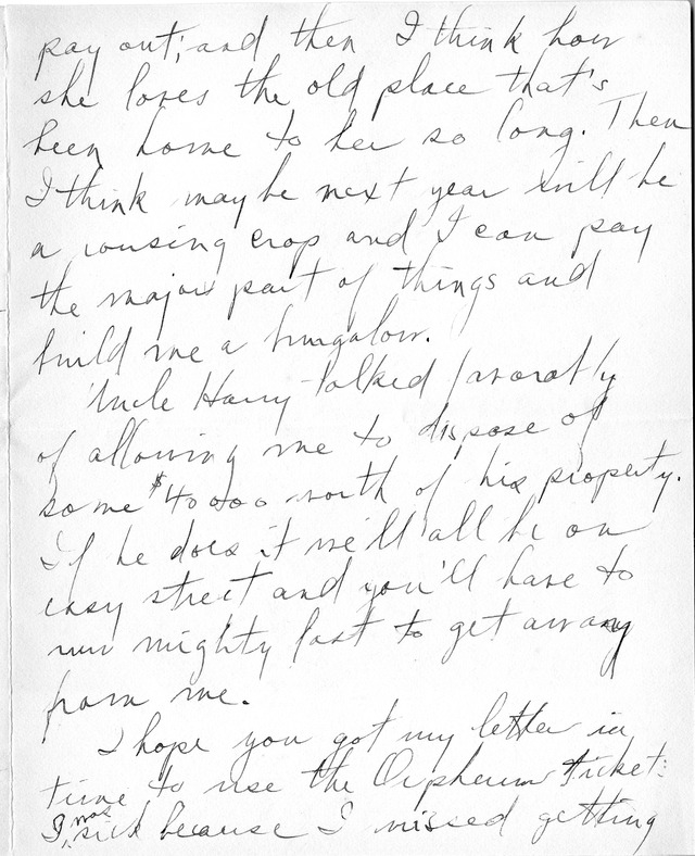 Letter from Harry S. Truman to Bess Wallace