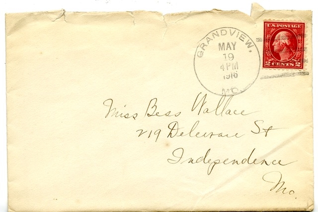 Letter from Harry S. Truman to Bess Wallace