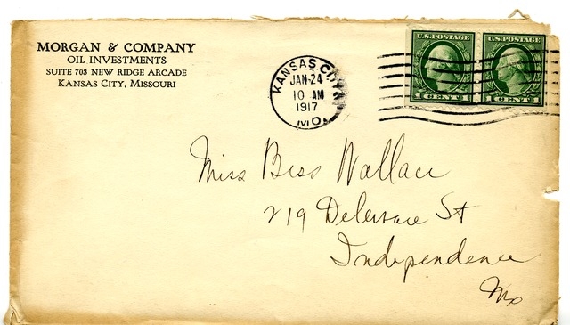 Letter from Harry S. Truman to Bess Wallace