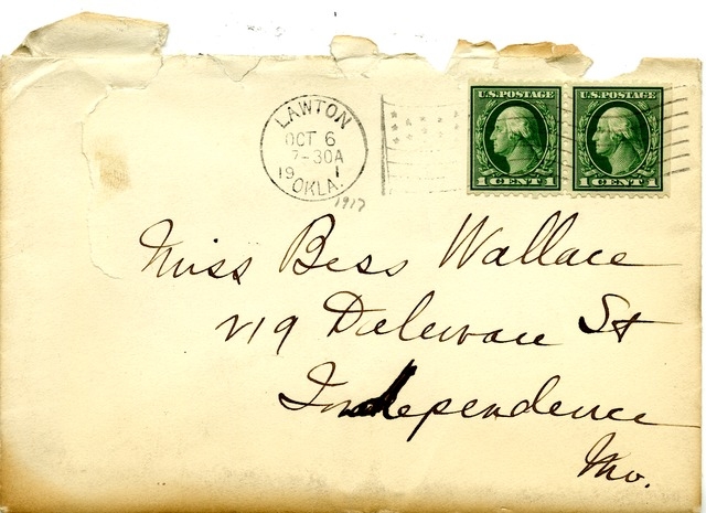 Letter from Harry S. Truman to Bess Wallace