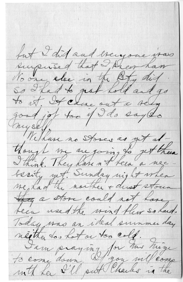 Letter from Harry S. Truman to Bess Wallace