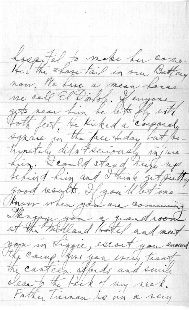 Letter from Harry S. Truman to Bess Wallace