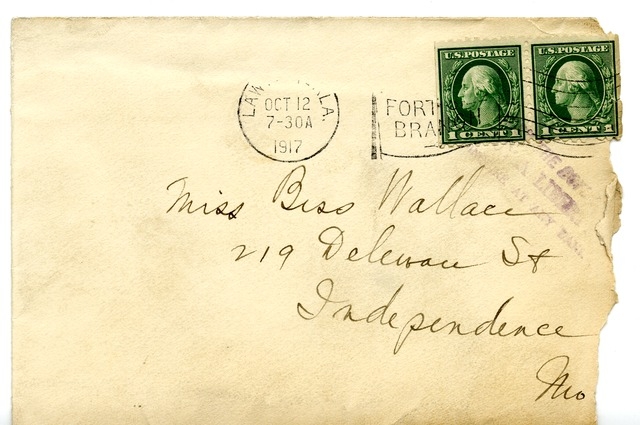 Letter from Harry S. Truman to Bess Wallace