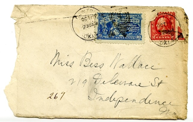 Letter from Harry S. Truman to Bess Wallace