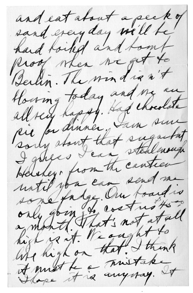 Letter from Harry S. Truman to Bess Wallace