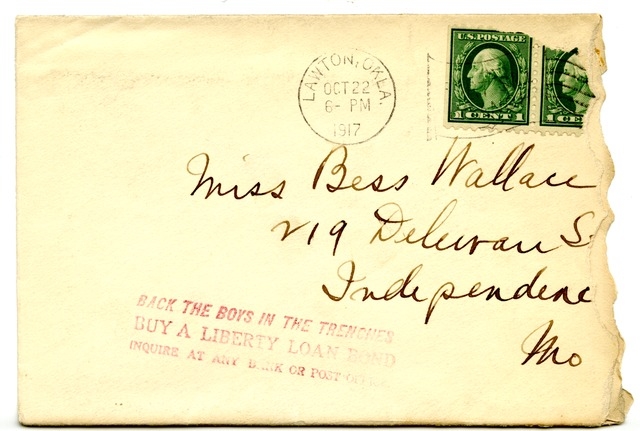 Letter from Harry S. Truman to Bess Wallace