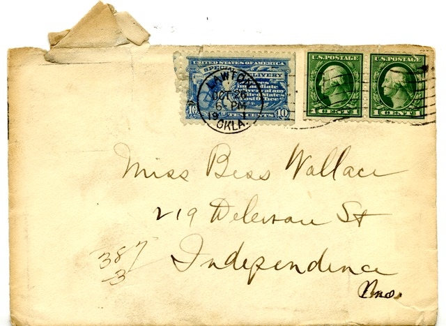 Letter from Harry S. Truman to Bess Wallace