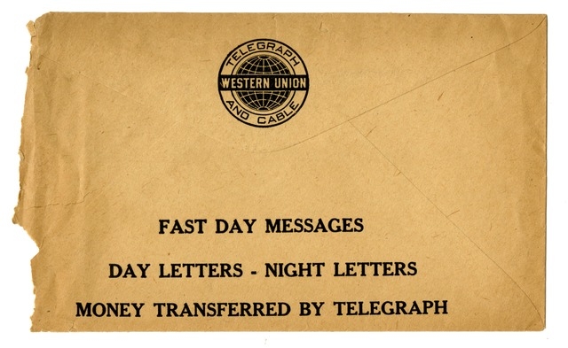 Telegram from Harry S. Truman to Bess Wallace